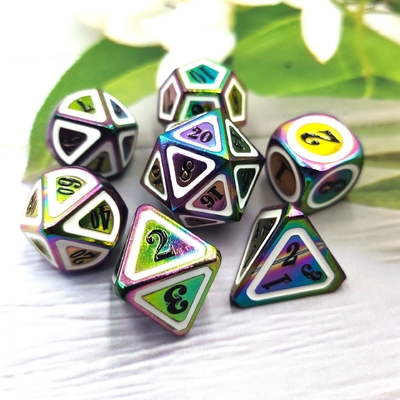 Solid Berwarna Metal Dice Set Pedang Listrik Craft Naga Dan Dungeon
