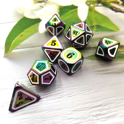 Solid Berwarna Metal Dice Set Pedang Listrik Craft Naga Dan Dungeon