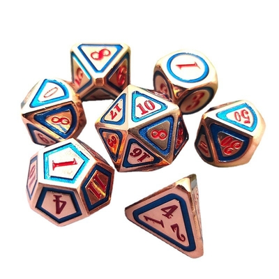 DND RPG Solid Metal Dice Suits Teknologi Berenang Elektro Berkeliaran Bumi
