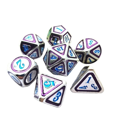 DND RPG Solid Metal Dice Suits Teknologi Berenang Elektro Berkeliaran Bumi