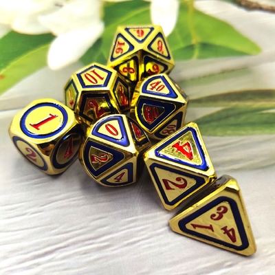 DND RPG Solid Metal Dice Suits Teknologi Berenang Elektro Berkeliaran Bumi