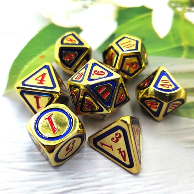 DND RPG Solid Metal Dice Suits Teknologi Berenang Elektro Berkeliaran Bumi