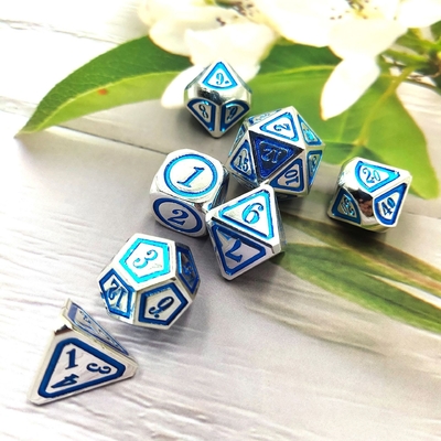 DND RPG Solid Metal Dice Suits Teknologi Berenang Elektro Berkeliaran Bumi