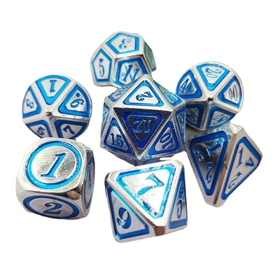 DND RPG Solid Metal Dice Suits Teknologi Berenang Elektro Berkeliaran Bumi
