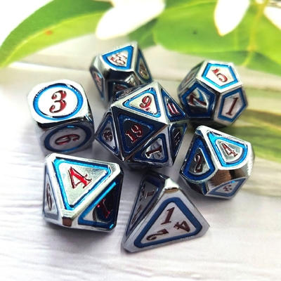 DND RPG Solid Metal Dice Suits Teknologi Berenang Elektro Berkeliaran Bumi
