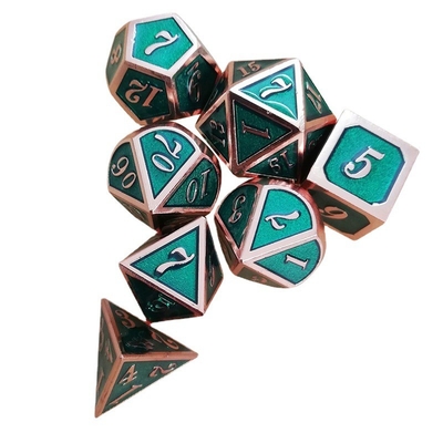 Enamel kerajinan logam padat dadu set Bude Pintu Pria Cruch DND RPG