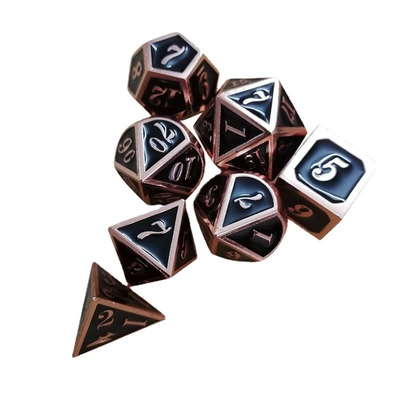 Enamel kerajinan logam padat dadu set Bude Pintu Pria Cruch DND RPG