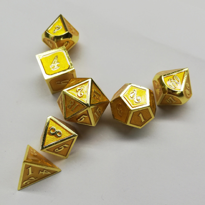 Enamel kerajinan logam padat dadu set Bude Pintu Pria Cruch DND RPG