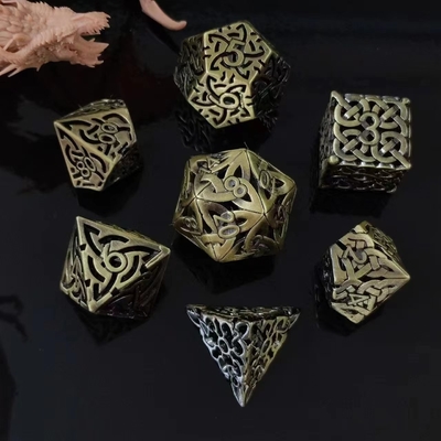 Perpaduan Hollow DND RPG Metal Dice Dragon dan Underground City Board Game