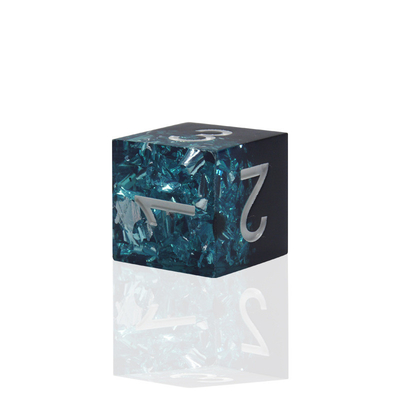 Blue Black Resin Material Dice Set Naga Dan Dungeon Polyhedral