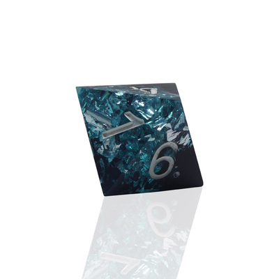 Blue Black Resin Material Dice Set Naga Dan Dungeon Polyhedral