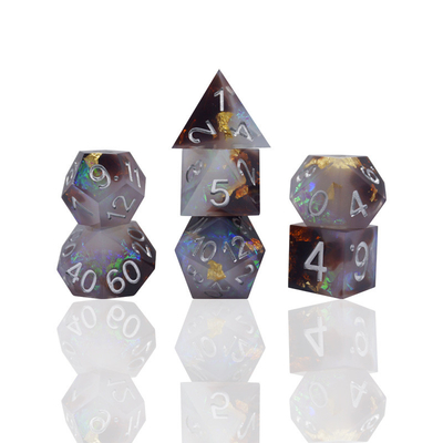 Set dadu digital resin hijau multi -faceted permainan tablet dadu#rpg#dnd#coc