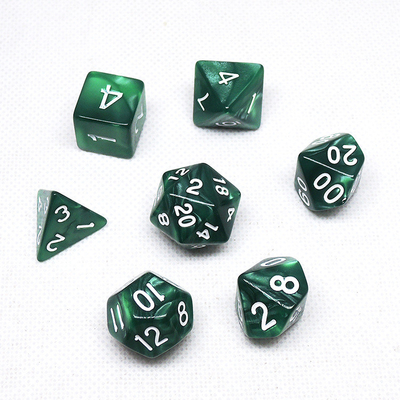 Poly Color Resin Dice Set#Rpg#Dnd#Coc Marmer Pola Preminum dan Mewah