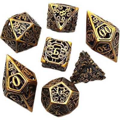 Chongtian Ular Kerongkongan Metal Dice Set Multi -Faseted Game Meja #Dnd#Rpg#Coc