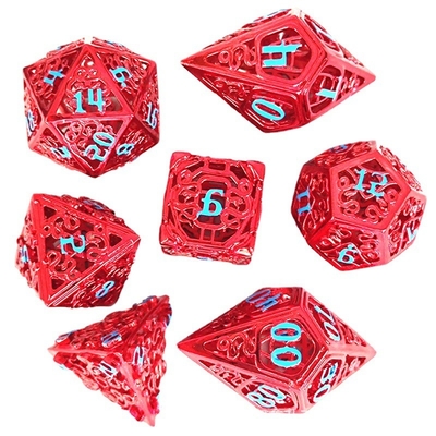 Chongtian Ular Kerongkongan Metal Dice Set Multi -Faseted Game Meja #Dnd#Rpg#Coc