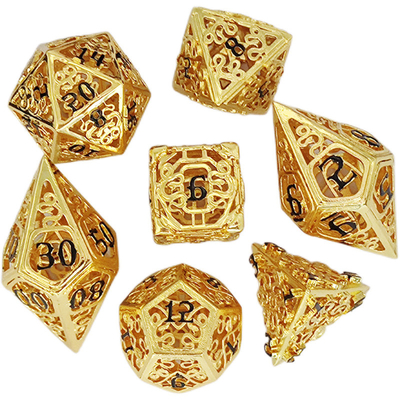 Chongtian Ular Kerongkongan Metal Dice Set Multi -Faseted Game Meja #Dnd#Rpg#Coc