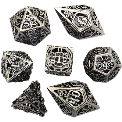 Chongtian Ular Kerongkongan Metal Dice Set Multi -Faseted Game Meja #Dnd#Rpg#Coc