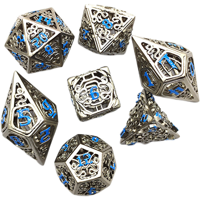 Chongtian Ular Kerongkongan Metal Dice Set Multi -Faseted Game Meja #Dnd#Rpg#Coc