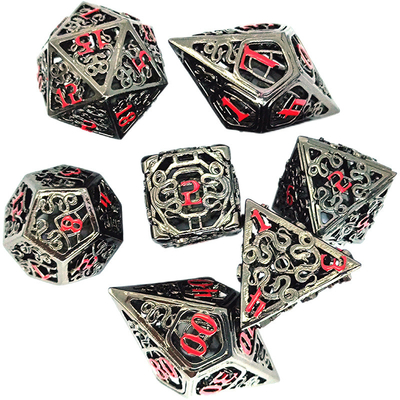 Chongtian Ular Kerongkongan Metal Dice Set Multi -Faseted Game Meja #Dnd#Rpg#Coc