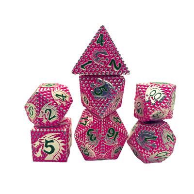 Folk -Scales Metal Dice Multi -Noodle Game Board Set#Dnd#Rpg#Coc