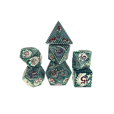 Folk -Scales Metal Dice Multi -Noodle Game Board Set#Dnd#Rpg#Coc