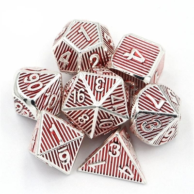 Vertical Metal Multi Face Dice Game Desktop Dnd Rpg Coc Warna Perunggu