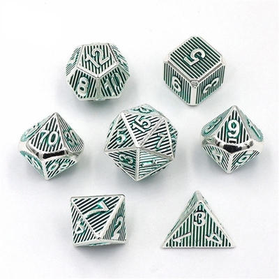 Vertical Metal Multi Face Dice Game Desktop Dnd Rpg Coc Warna Perunggu
