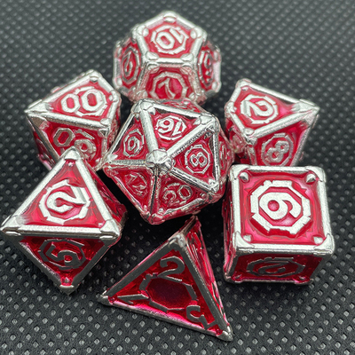 Metal Multi-Face Dice Dnd Rpg Coc Game Desktop Portable