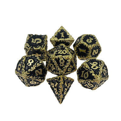 White Tree Vine Metal Multi Face Dice Set Game Desktop#Dnd#Rpg#Coc