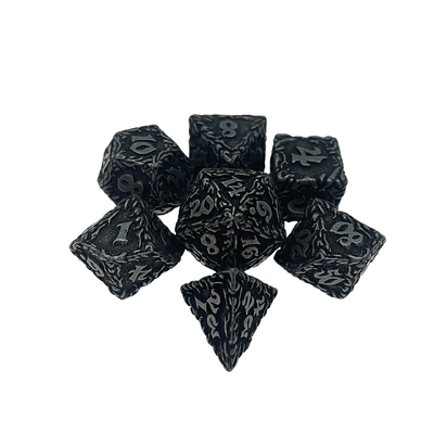 White Tree Vine Metal Multi Face Dice Set Game Desktop#Dnd#Rpg#Coc