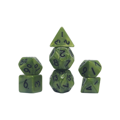 Candi warna resin alami karakter bermain dadu set dnd dadu