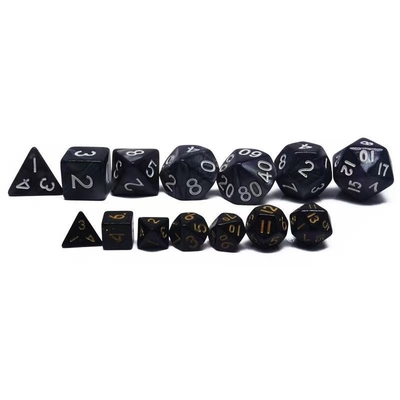 Set dadu mini resin game desktop warna permen