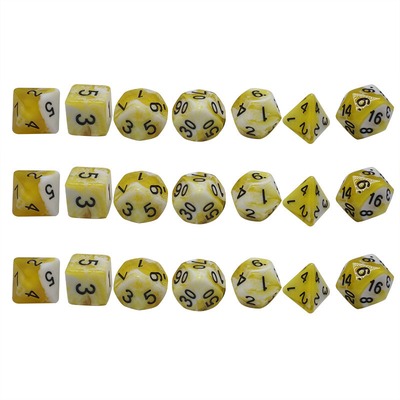 Blue Marble Natural Resin RPG Karakter Bermain dadu buatan tangan
