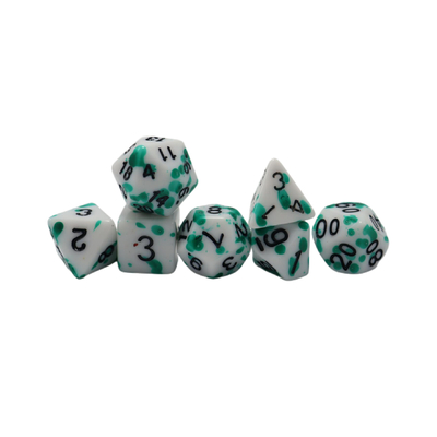 Graffiti Phantom warna resin permainan papan dadu set dnd dadu