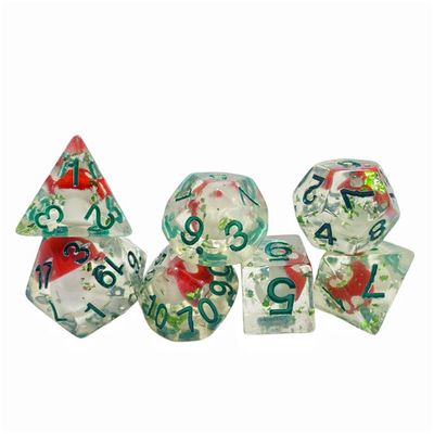 Resin jamur beracun permainan papan dadu set dnd dadu