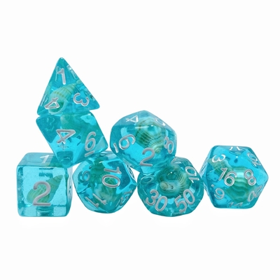 Conch resin permainan papan dadu set dnd dadu
