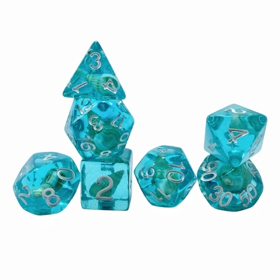Conch resin permainan papan dadu set dnd dadu