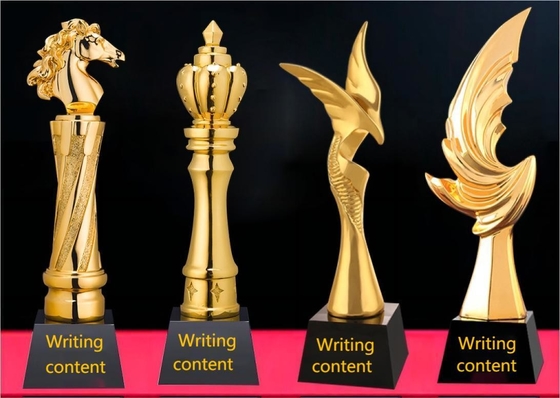 Gaya medali Trophy resin khusus dilapisi emas atau perak