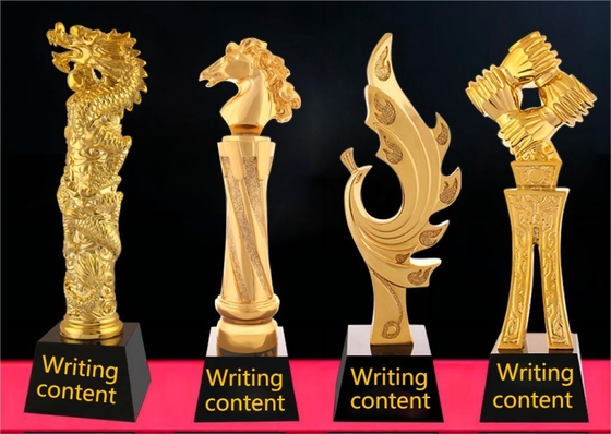 Gaya medali Trophy resin khusus dilapisi emas atau perak