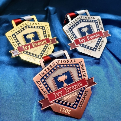 Medali Logam Maraton Untuk Kesempatan Dan Acara Logam Lapel Pin Menghilang Tahan