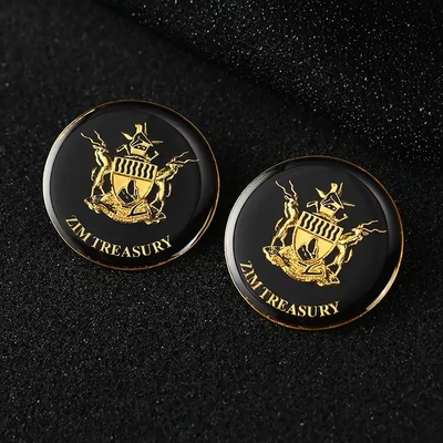 Gold Color Metal Badge 2.5cm 2.8cm 3cm Metal Brooch