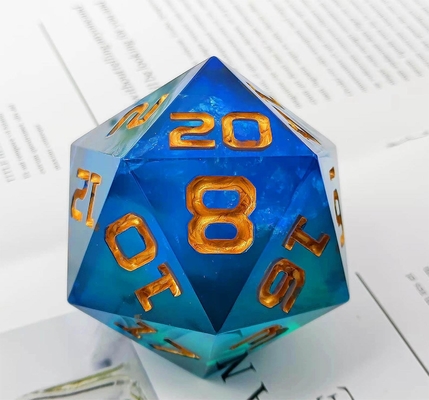 Single 20 Sisi Glowing Resin Game Dice DND COC TRPG