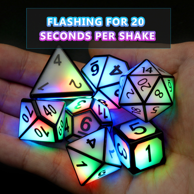 Ultra Long Standby LED Game Rechargeable Dice Set Naga Dan Dungeon