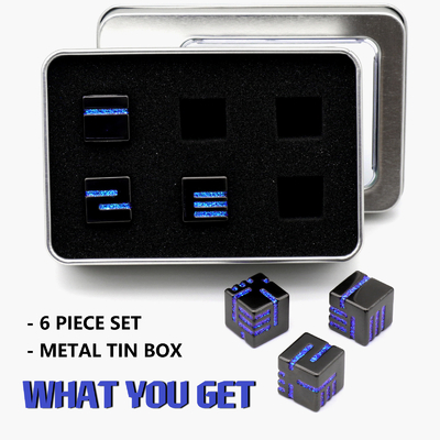 Metal Six-sided Dice Colored Table Game Running Group Toy Script Kill DND Naga dan Dungeon Props