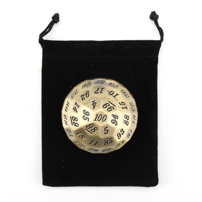 Berwarna Solid 100D Metal Dice Set Dungeon dan Dragon DND # RPG # COC