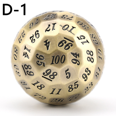 Berwarna Solid 100D Metal Dice Set Dungeon dan Dragon DND # RPG # COC
