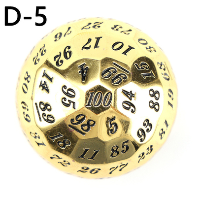 Berwarna Solid 100D Metal Dice Set Dungeon dan Dragon DND # RPG # COC