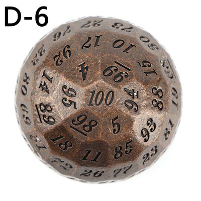 Berwarna Solid 100D Metal Dice Set Dungeon dan Dragon DND # RPG # COC