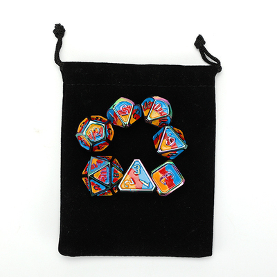 Custom logam dan plastik dadu D20 permainan D &amp; D poliedron DND dadu set RPG dadu