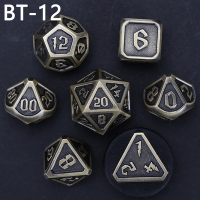 Custom logam dan plastik dadu D20 permainan D &amp; D poliedron DND dadu set RPG dadu